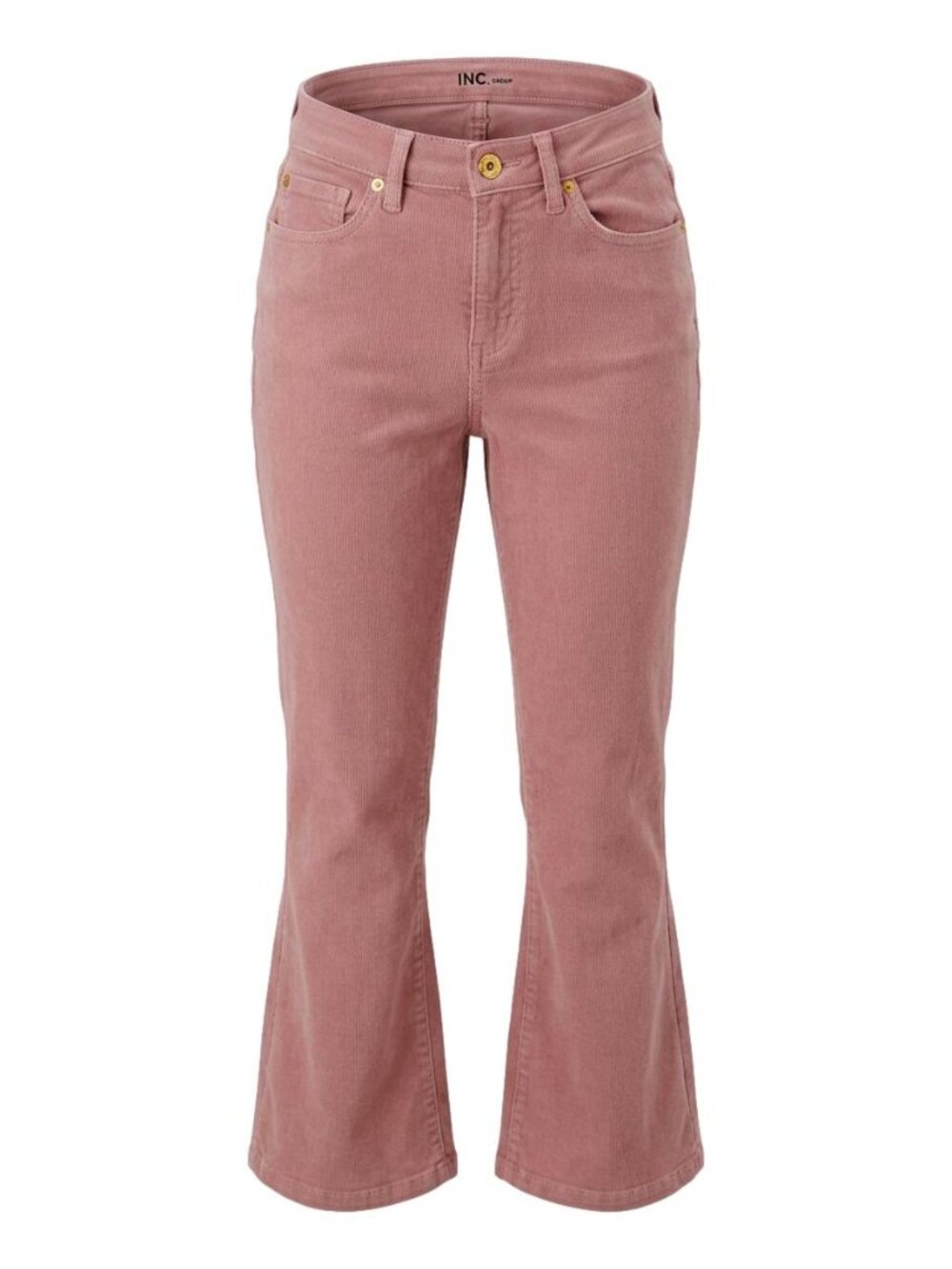 INC High Rise Wide Leg Crop Light Dusty Pink Denim Jeans XS